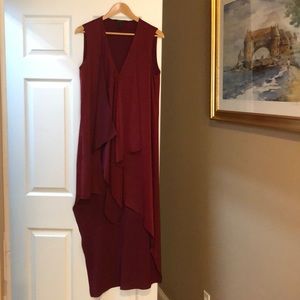 BCBG Silk High Low Dress